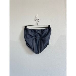 No Boundaries Juniors Strapless Denim-Style Bustier Top XXL Y2K Western-Glam